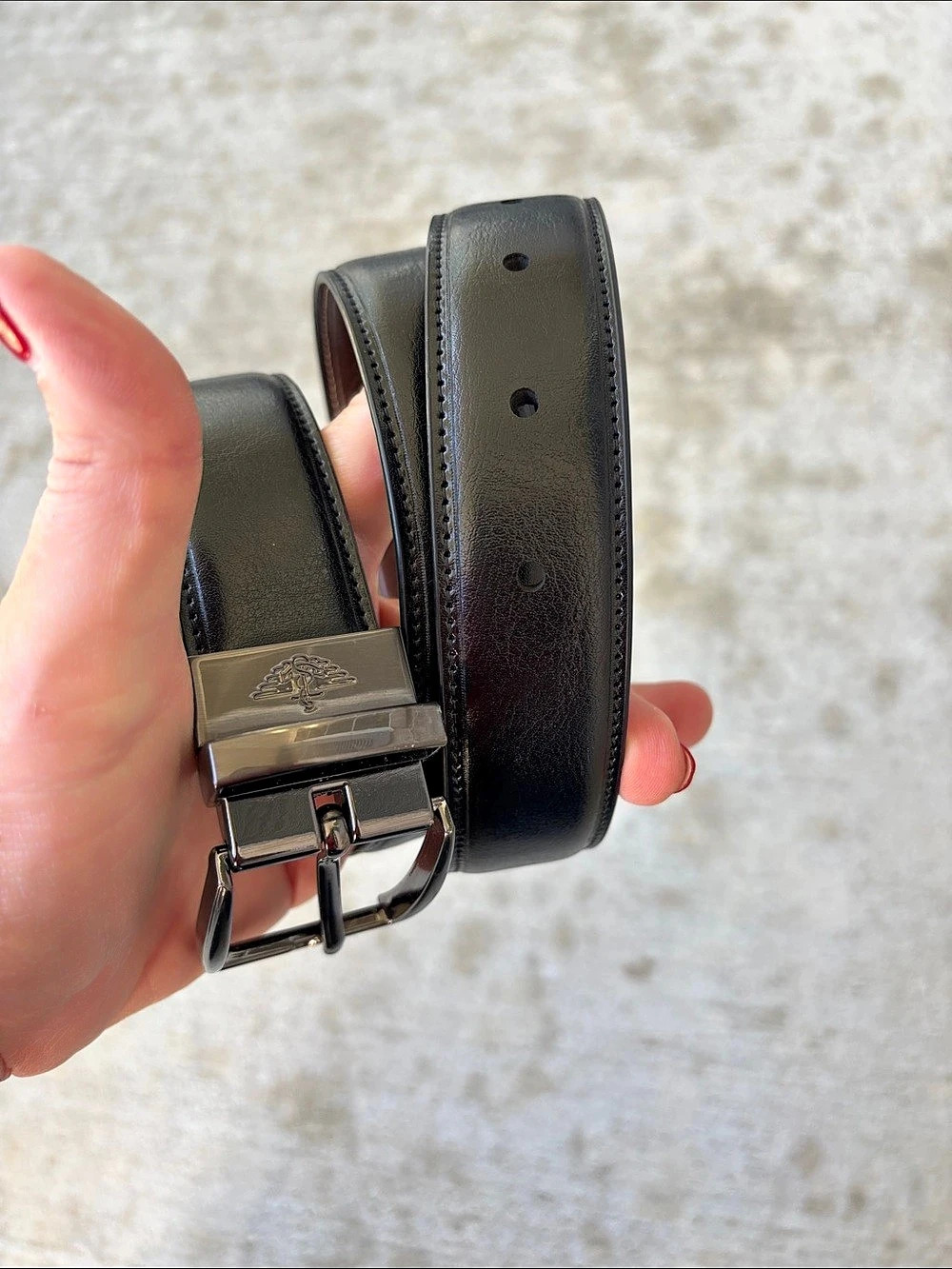 Dockers Reversible Leather Belt in Black & Brown Size 30-32 Like New